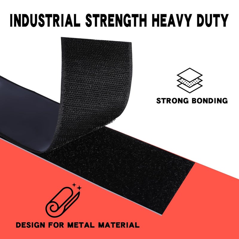 SATONE Pedalboard Mounting Tape - Hook and Loop Strips with Adhesive for Guitar Pedal Board, Heavy Duty Pedal Grip Tape - 2IN Wide 6.6FT Long - Image 3
